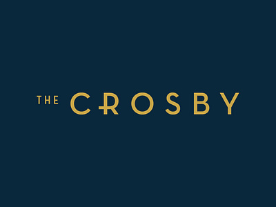 The Crosby apartments brand identity branding community dallas deep ellum logo logotype luxury real estate signage typography upscale urban