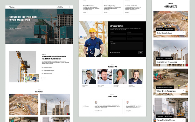 Builderz - Construction Website Template by Onmix on Dribbble