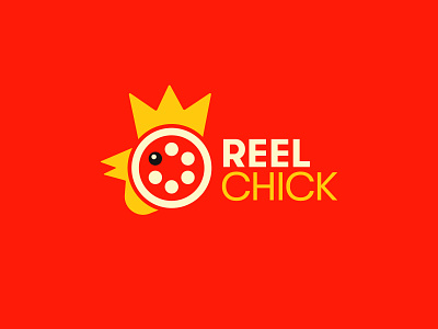 Chicken Reel Concept branding chick chicken creative logo film graphic design logo minimalist logo reel