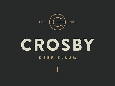 The Crosby — unused concept apartments brand identity brand mark branding c community dallas deep ellum graphic design icon identity mark logo real estate symbol urban