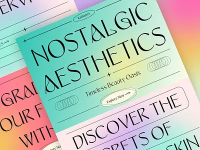 Skincare - Landing Page design typography ui