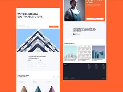 Fablz - Business & Construction Website Template business clean construction figma framer modern sustainable template website