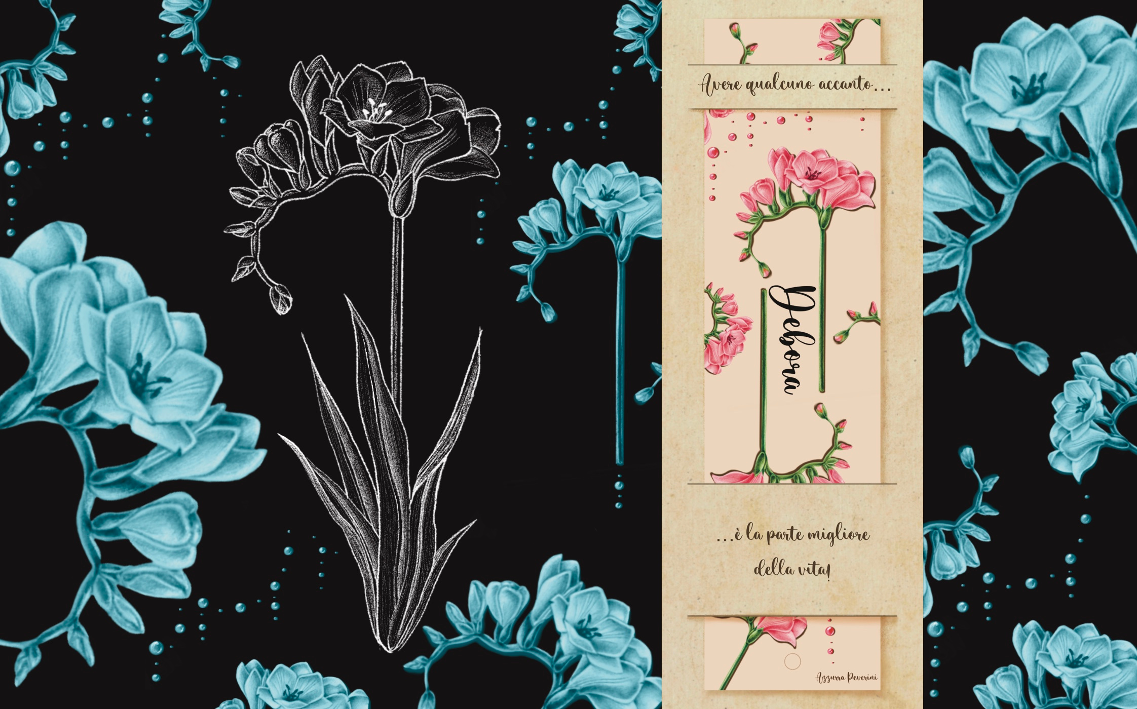 Example of Floral Place Cards.