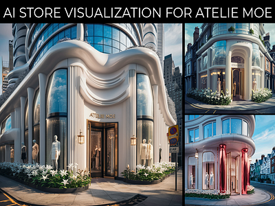 AI store visualization for Atelie Moe app branding design graphic design illustration logo typography ui ux vector