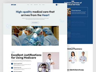 Medical Healthcare Website Design health care design helth care website medical landing page medical resources medical support medical website online appointments patients portal