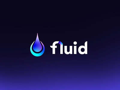 Logo | Fluid blockchain branding crypto design gradient graphic design logo logo design vector vector logo visual identity web3