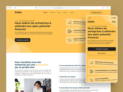 Financial website - Cyels cyels design finance financial landing page minimalist ui ux website
