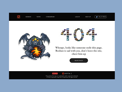 404 Error page design ui ux web design