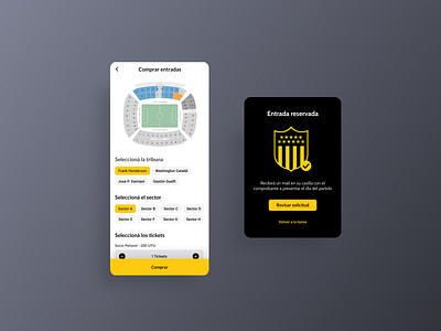 Event booking mobile app ecommerce event tickets football tickets mobiel app mobile app shopping ticket booking uxui