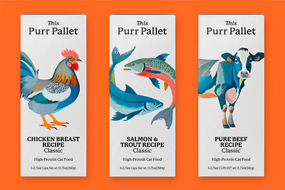 Purr Pallet - Packing Design branding design graphic design illustration packing