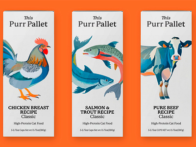 Purr Pallet - Packing Design branding design graphic design illustration packing