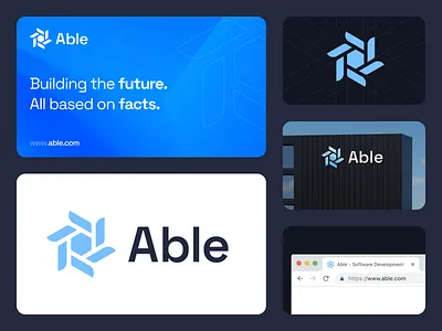 Logo & Branding design for an IT Company bento bento grid brand branding design futuristic graphic design it logo logo design minimalist modern software tech