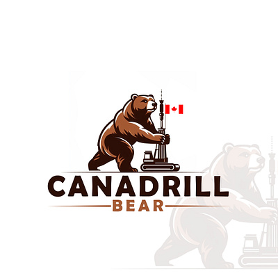 Minimal logo bear bear logo business logo canadrill logo logo mascote minima