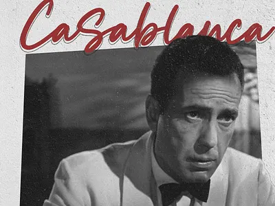 CASABLANCA POSTER casablanca design graphic design movie movie poster poster poster design