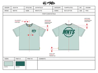 MANTIS - T-shirt Tech Pack american apparel branding clothing color construction garment graphic design illustration japanese pack print screen shirt t shirt tech tee