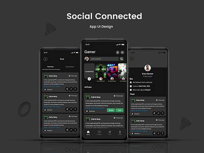 Social Connected app design graphic design social connected ui ui design ux