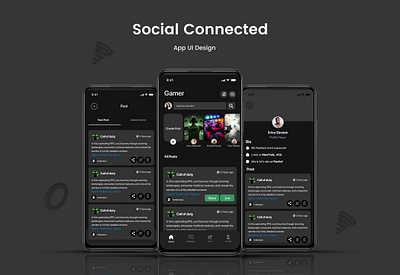 Social Connected app design graphic design social connected ui ui design ux