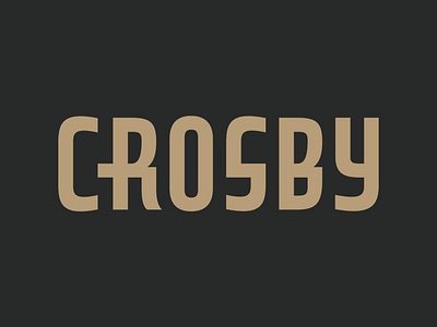 The Crosby — unused concept apartments brand identity branding community custom type dallas deep ellum logo logotype real estate typography urban