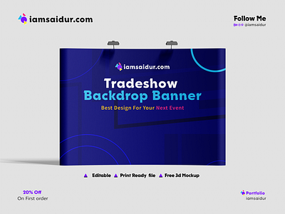 backdrop banner For Your Next Event backdrop banner banner ad banner design booth branding design event exhibition graphic design print banner repeat banner roll up tradefair tradeshow