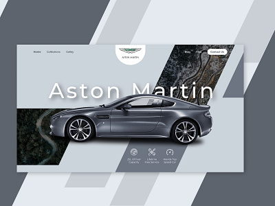 Aston Martin Header Design design figma graphic design illustration landing page ui uxui website
