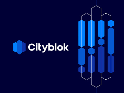 Cityblok, crypto + fractionalized real estate logo design bitcoin blockchain blocks city commercial corporate identity crypto finance financial fintech fractionalized fractionalizing investors logo logo design network properties real estate skyscrapers technology