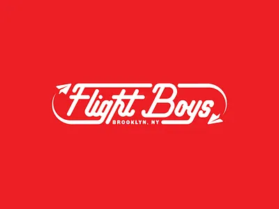 Flight Boys - Logo Design american boys branding brooklyn design flight graphic design illustration logo new plane typography vector york