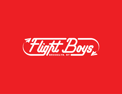Flight Boys - Logo Design american boys branding brooklyn design flight graphic design illustration logo new plane typography vector york