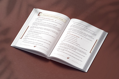 YOGA GUIDEBOOK LAYOUT DESIGN book design book formatting booklet design brand book design branding ebook formatting layout design print book typesetting