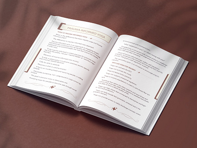 YOGA GUIDEBOOK LAYOUT DESIGN book design book formatting booklet design brand book design branding ebook formatting layout design print book typesetting