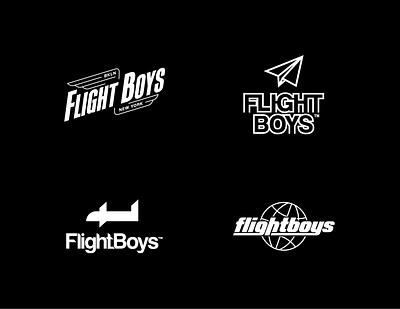 Flight Boys - Logo Designs american boys branding brooklyn design flight graphic design illustration logo new york typography vector