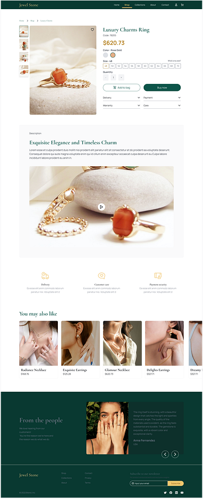Jewellery Website Redesign Project branding design jewellery website redesign ui ux website website design