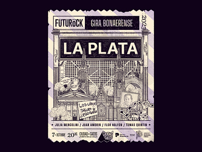 Futurock Gira Bonaerense 2023 | La Plata argentina buenos aires drawing futurock illustration la plata