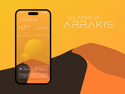 Dune Weather APP concept illustration ui weather