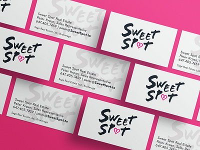 Business Cards for Sweet Spot Real Estate business cards design graphic design logo print design