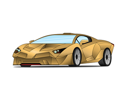 Yellow Sports Car audi bmw car design fast car ferrari figma graphic design high speed illustration lambo lamborghini luxury mercedes sports car yellow