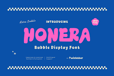 Honera - Bubble Display Font round