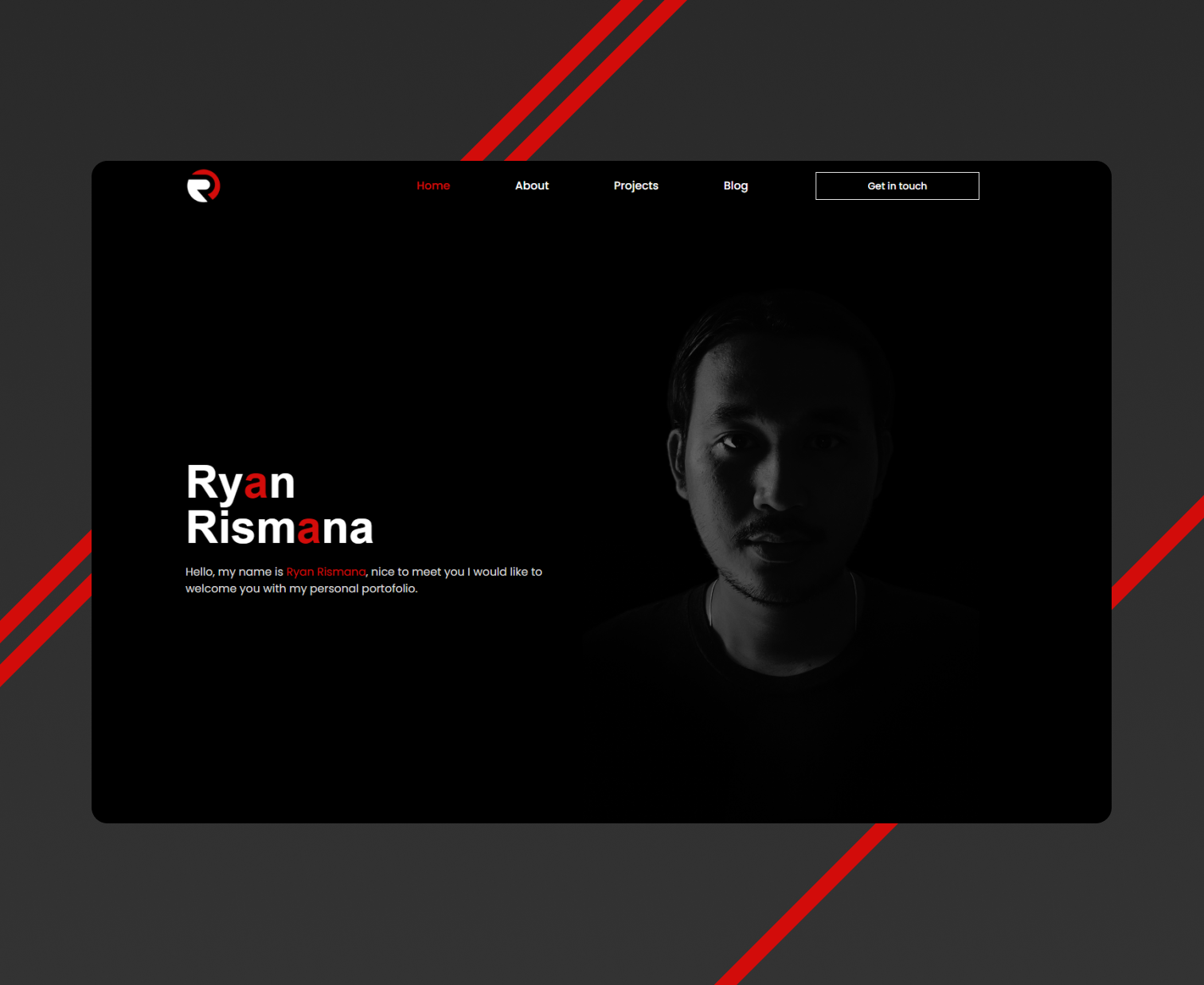 Personal Portfolio - UI/UX Design by Ryan Rismana on Dribbble