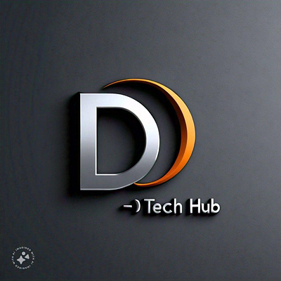 D-tech Hub 3d graphic design logo