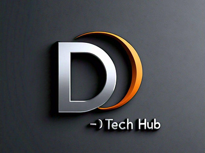 D-tech Hub 3d graphic design logo