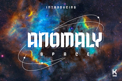 Anomaly Space - Sci-Fi font digital display font futuristic galaxy omega space tech