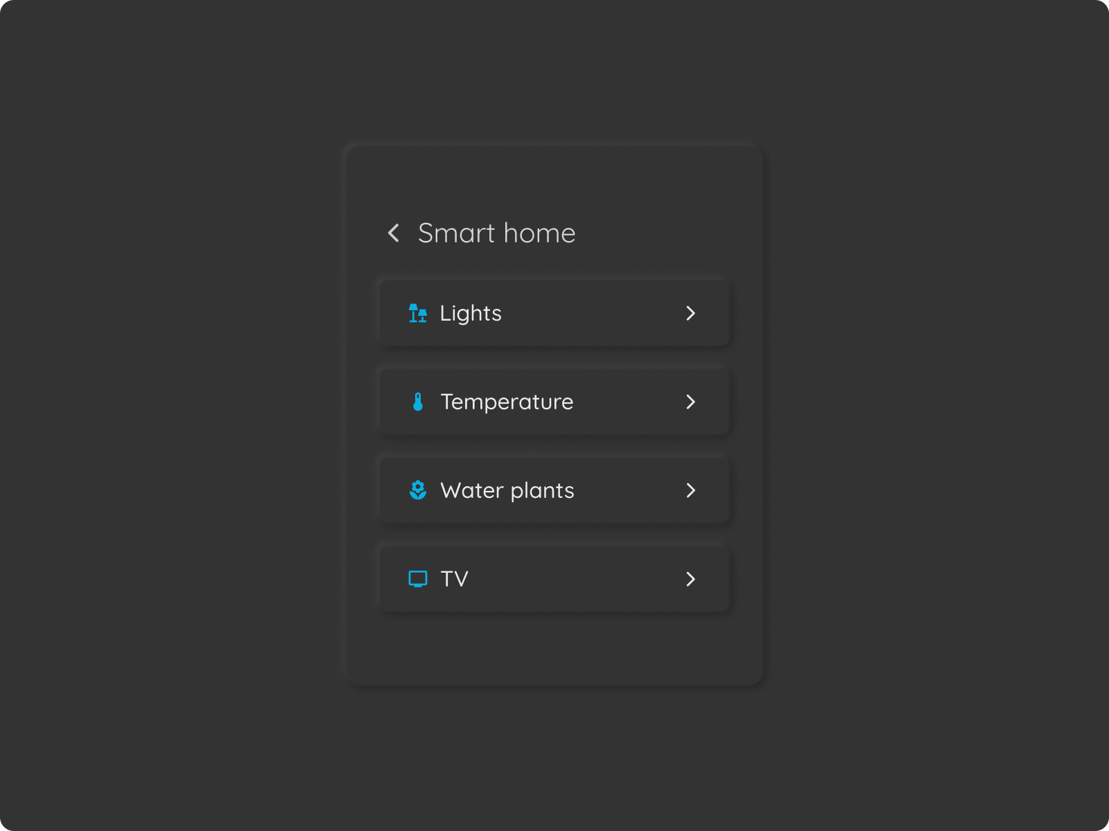 Day 8 of improving my UI skills · #8 Design a List of Categories categories challenge list neumorphism texture ui