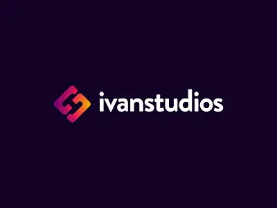 Ivan Studios logo branding gradient graphic design identity illustration logo vector
