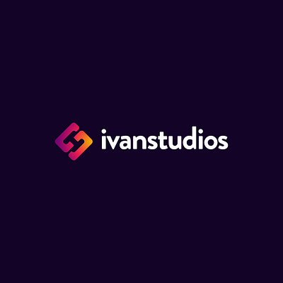 Ivan Studios logo branding gradient graphic design identity illustration logo vector