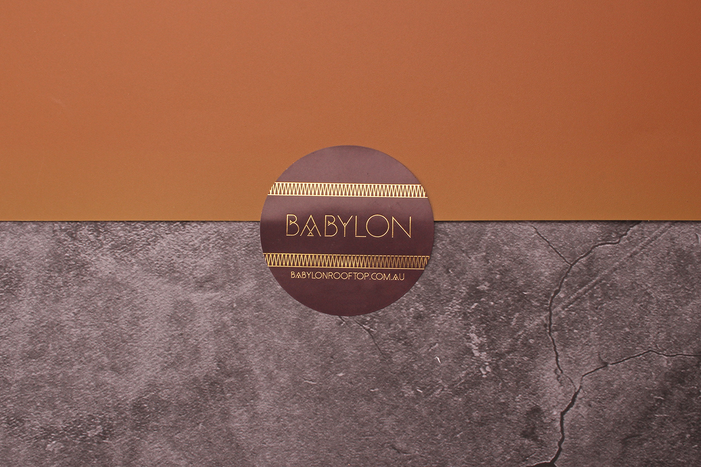 Babylon Emboss Paper Stickers Australia by OzStickerPrinting on Dribbble