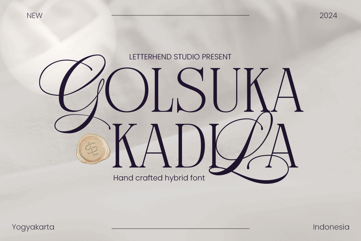 Golsuka Kadila - Hand Crafted Hybrid Font freebies title font