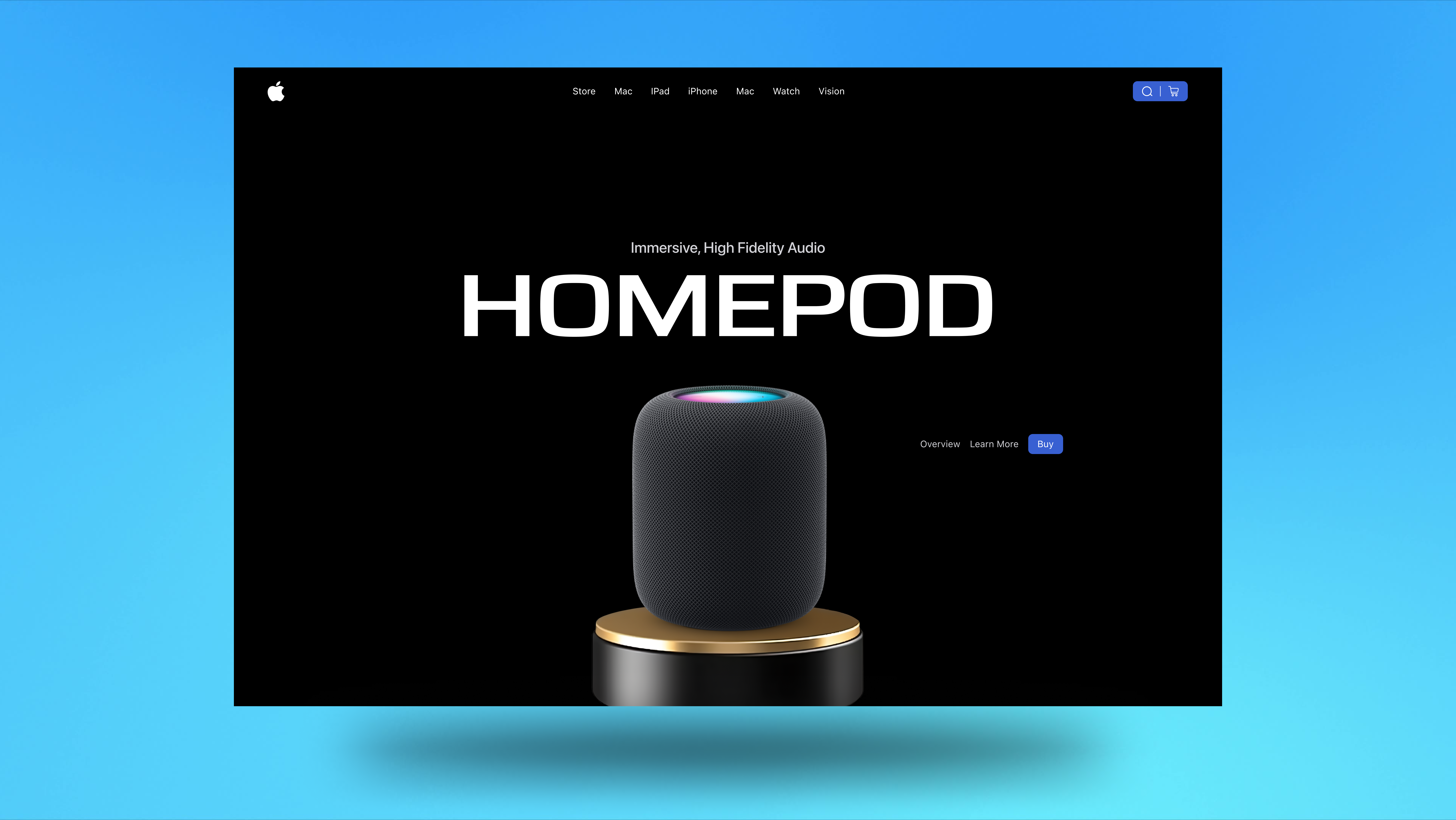 Apple Homepod Website Design apple branding design icon illustration logo typography ui ui design uiux