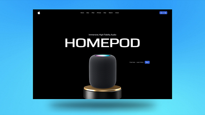 Apple Homepod Website Design apple branding design icon illustration logo typography ui ui design uiux