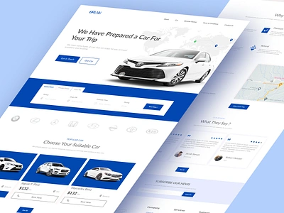 orenn-Car Landing Page Ui landing landing design landing page landing page design landing ui landing ux