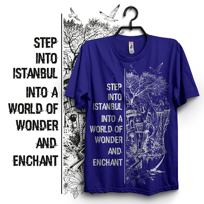 Custom illustration Istanbul t-shirt design