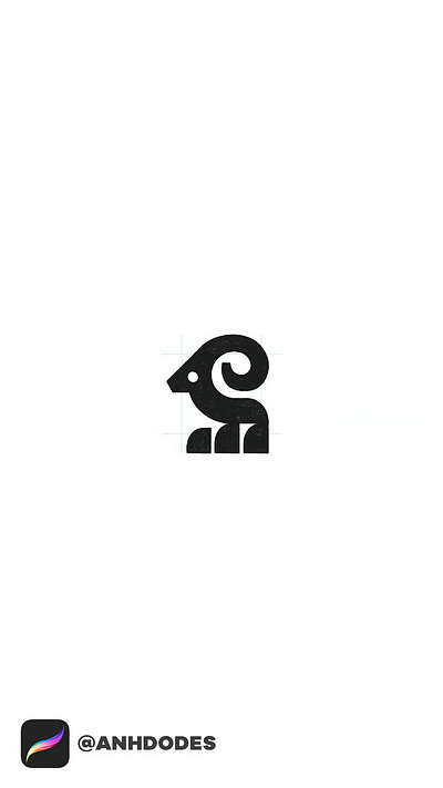 Minimal modern goat animal logo 3d animation branding creature logo design graphic design illustration logo logo design logo designer logodesign minimalist logo minimalist logo design motion graphics ui